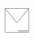 Designbriefumschlag Paperado 164040142, quadratisch, nassklebend, 100g, transparent hochweiß