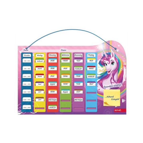 4028279003405 - Stundenplan A3 Einhornportrait Stundenplan 4028279003405 ROTH