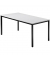 Besprechungstisch D-Serie, 72cm (H), 160x80cm (BxT), 6 Personen, rechteckig, grau / schwarz
