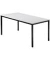 Besprechungstisch D-Serie, 72cm (H), 160x80cm (BxT), 6 Personen, rechteckig, grau / schwarz