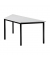 Besprechungstisch D-Serie, 72cm (H), 160x69cm (BxT), Trapezform, grau / schwarz