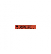 Signalpackband WIHE-lux 400.086, Vorsicht Glas!, 50mm x 66m, rot