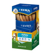 Graphitstift Super Ferby natur in der Dose, L1833360, naturbraun, 6,25mm, B