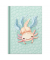 Notizbuch 46813, Axolotl, gr&uuml;n, A5, kariert, 70g, 96 Blatt / 192 Seiten