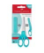 Kinderschere Grip Schulschere, Edelstahl, rostfrei, 18cm, türkis