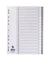Kunststoffregister KF01895, 1 bis 31, A4, 120µm, graue Taben, 31-teilig