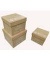 Weihn.Geschenkkarton Packpapier natur