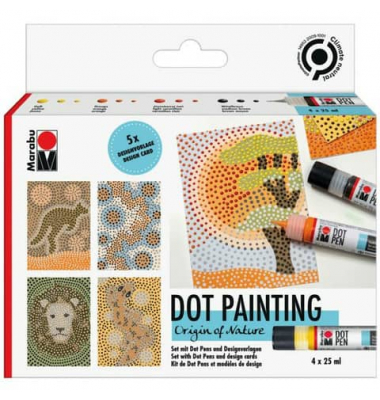 Kreativmarkerset 3D Dot Pen Nature