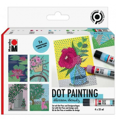 Kreativmarkerset 3D Dot Pen Blossom Beau