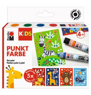 Kreativmarkerset 3D Dot Pen Kids Tiere