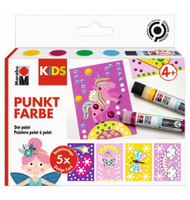 Kreativmarkerset 3D Dot Pen Kids Einhorn