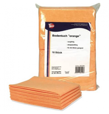 Reinigungstuch Boden 10ST orange