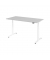 Sitz-Steh-Schreibtisch, elektrisch höhenverstellbar, 63-127cm (H), 160x80cm (BxT), rechteckig, grau / silber