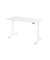 Sitz-Steh-Schreibtisch, elektrisch höhenverstellbar, 63-127cm (H), 160x80cm (BxT), rechteckig, weiß / silber