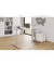 Sitz-Steh-Schreibtisch, elektrisch höhenverstellbar, 63-127cm (H), 160x80cm (BxT), rechteckig, weiß / silber