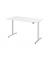 Sitz-Steh-Schreibtisch, elektrisch höhenverstellbar, 63-127cm (H), 160x80cm (BxT), rechteckig, weiß / graphit