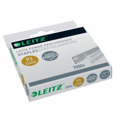 Heftklammern P3 5570-10-00, Stahldraht verzinkt, 24/6, Heftleistung 30 Blatt 
