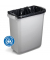 Abfallsammler+Deckel PP im SET 60 L grau