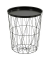 Beistelltisch Metall schwarz 40,0 x 40,0 x 46,0 cm