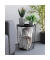 Beistelltisch Metall schwarz 40,0 x 40,0 x 46,0 cm