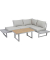 Loungegruppe Aruba grau
