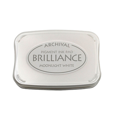 Stempelkissen Brilliance weiß 9,0 x 6,0 cm