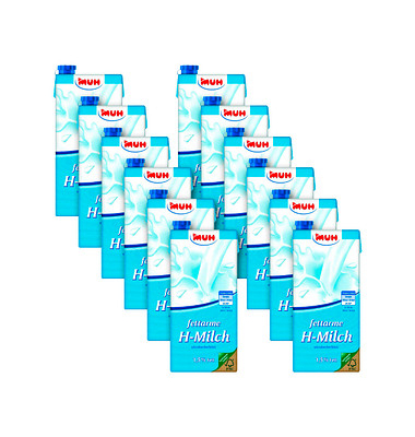 H-Milch 875672, 1,5% Fett, 12x 1 Liter, im Tetrapack