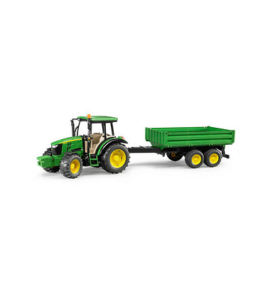 John Deere 5115 M mit Bordwandanhänger 2108 Spielzeugauto John Deere 5115 M mit Bordwandanhänger 2108 Spielzeugauto