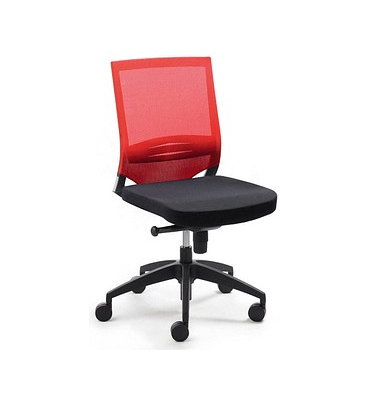 Bürostuhl myOPTIMAX, 2475 03 rot, schwarz, schwarz Stoff