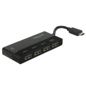 USB-Hub 5-fach schwarz