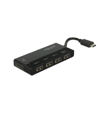 USB-Hub 5-fach schwarz