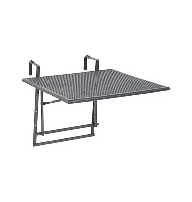 Beistelltisch Toulouse 128795, 47-79cm (H), 70x88cm (BxT), quadratisch, grau / grau