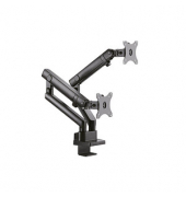 Monitor-Halterung ICY BOX B-MS314-T IB-MS314-T schwarz f&uuml;r 2 Monitore, Tischklemme, Tischbohrung