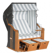 Strandkorb Sunny Smart Rustikal 250 Basic anthrazit