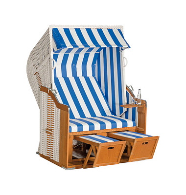 Strandkorb Sunny Smart Rustikal 250 Basic weiß Strandkorb Sunny Smart Rustikal 250 Basic weiß