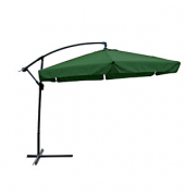 Sonnenschirm sechseckig, grün neigbar Ø 300,0 cm