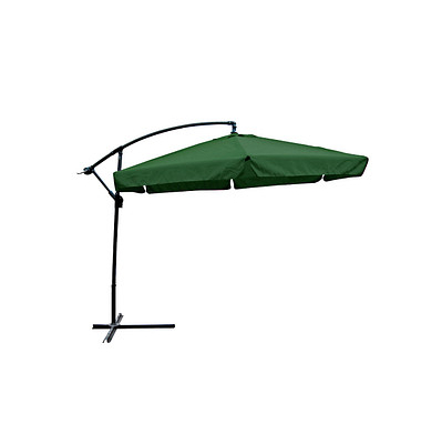 Sonnenschirm sechseckig, grün neigbar Ø 300,0 cm