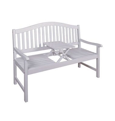 Gartenbank Singapur 985074 weiß Holz 150,0 cm