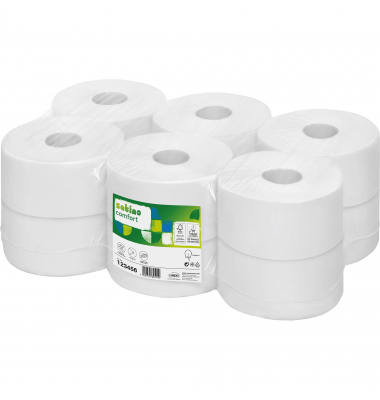 Toilettenpapier Satino Comfort 317810, 2-lagig, hochweiß, 720 Blatt / Rolle, Toilettenpapier Satino Comfort 317810, 2-lagig, hochweiß, 720 Blatt / Rolle,