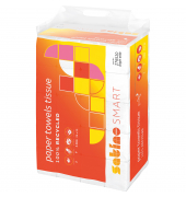 Falthandt&uuml;cher Satino Smart 276520, 24x23cm, 2-lagig, Zickzack (V-Falz), hochwei&szlig;, Recyclingpapier