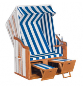Strandkorb Sunny Smart Rustikal 250 Basic weiß