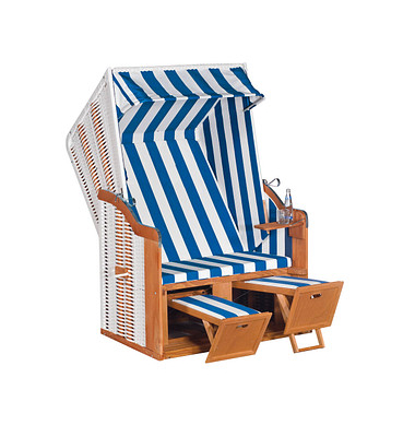 Strandkorb Sunny Smart Rustikal 250 Basic weiß Strandkorb Sunny Smart Rustikal 250 Basic weiß