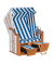Strandkorb Sunny Smart Rustikal 250 Basic weiß