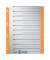 Trennblätter 1652 1652-00-45 A4 grau/orange 230g Karton