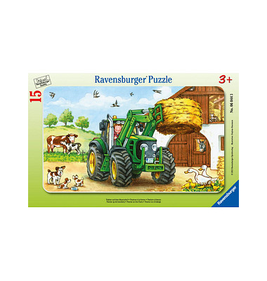 Traktor auf dem Bauernhof Puzzle 15 Teile Traktor auf dem Bauernhof Puzzle 15 Teile