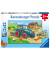 Baustelle und Bauernhof Puzzle 2x 12 Teile