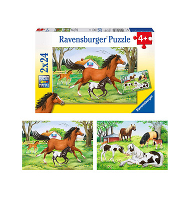 Welt der Pferde Puzzle 2x 24 Teile