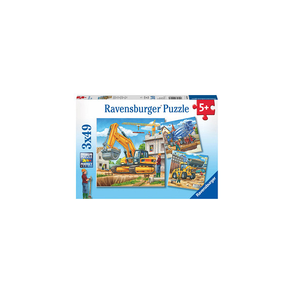 4005556092260 - Ravensburger Puzzle - Ravensburger Kinderpuzzle - 09226 Große Baufahrzeuge - Puzzle für Kinder ab 5 Jahren mit 3x49 Teilen 4005556092260 - Ravensburger Puzzle - Ravensburger Kinderpuzzle - 09226 Große Baufahrzeuge - Puzzle für Kinder ab 5 Jahren mit 3x49 Teilen