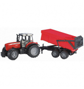 Massey Ferguson 7480 mit Wannenkippanhänger 2045 Spielzeugauto