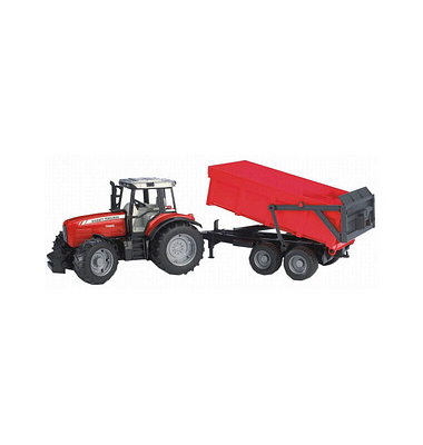 Massey Ferguson 7480 mit Wannenkippanhänger 2045 Spielzeugauto